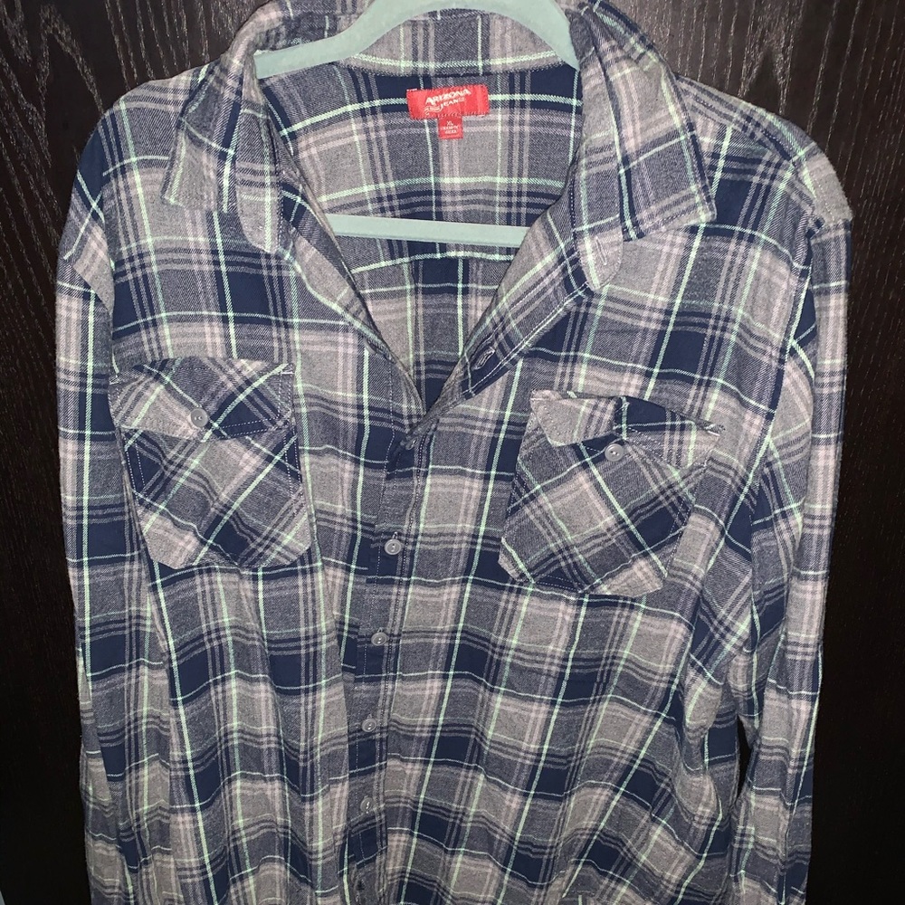 Mens button down arizona xl